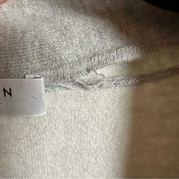 Babaton Lance Cardigan Light Grey Open Front Longline Wool Blend Size Small - Picture 14 of 15